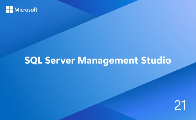SQL Server Management Studio 21