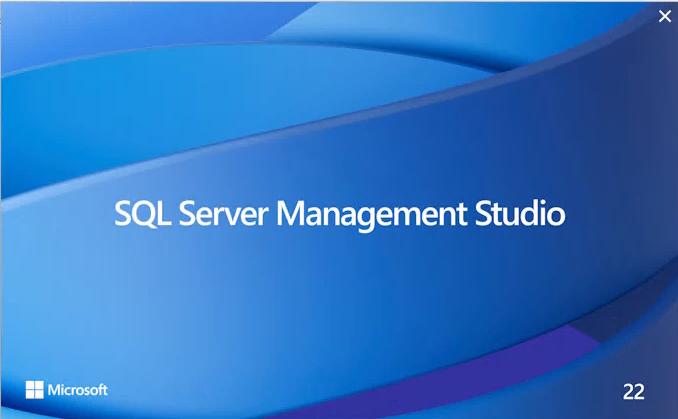 SQL Server Management Studio 22