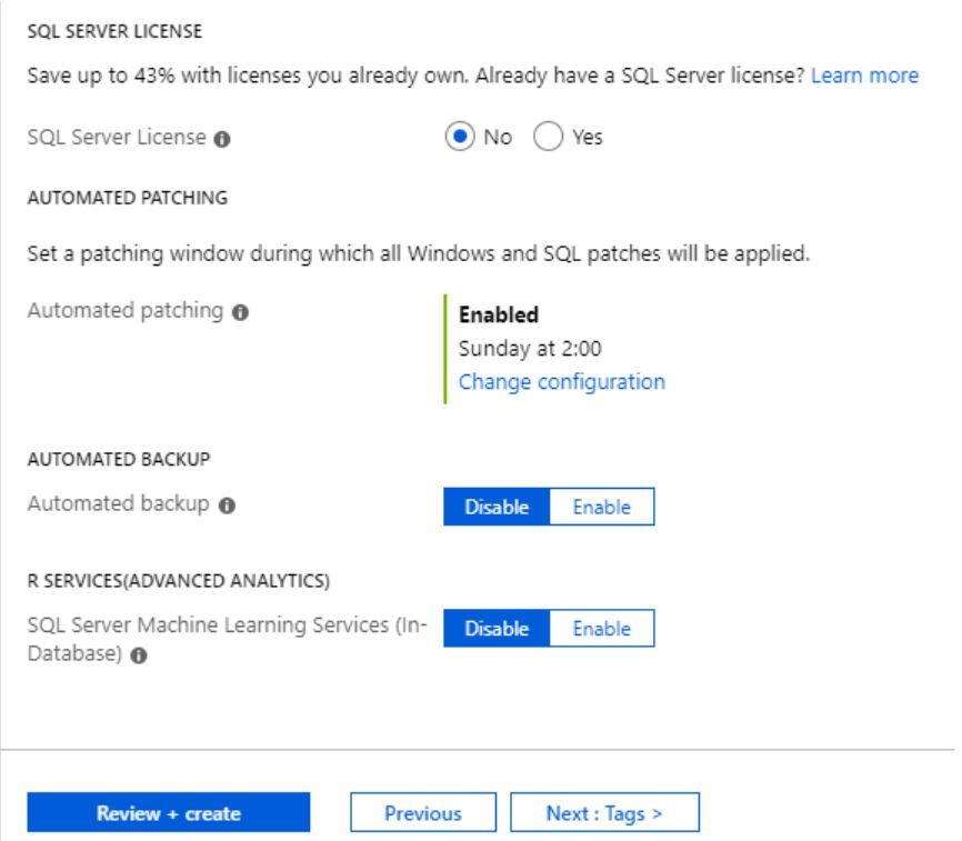 SQL Server on Azure Virtual machine 