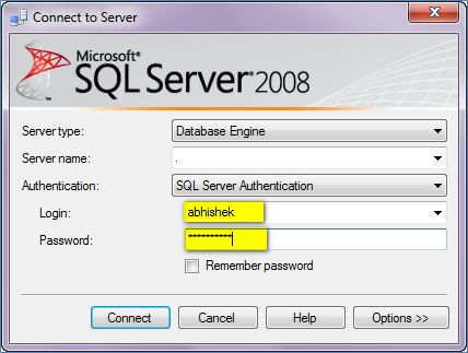 SQL Server authentication
