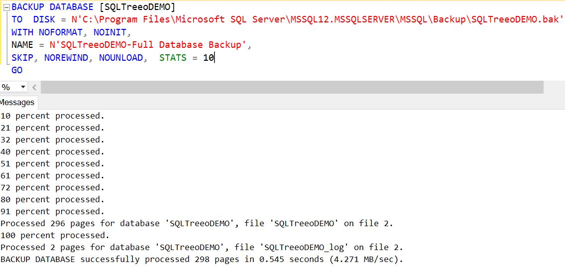 stap in katoen Fantastisch SQL Server Backup